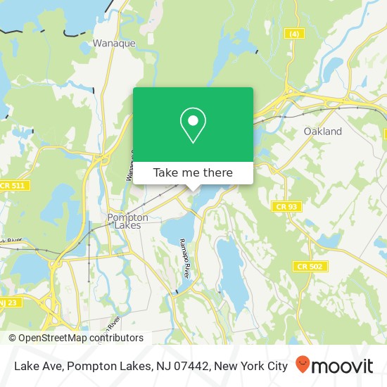 Mapa de Lake Ave, Pompton Lakes, NJ 07442