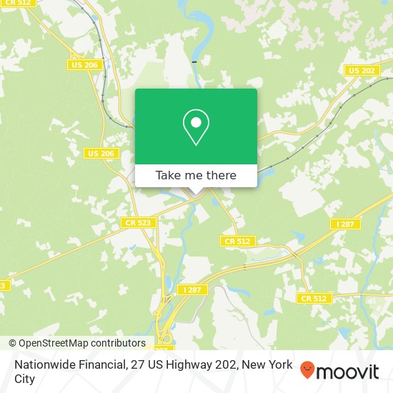 Mapa de Nationwide Financial, 27 US Highway 202