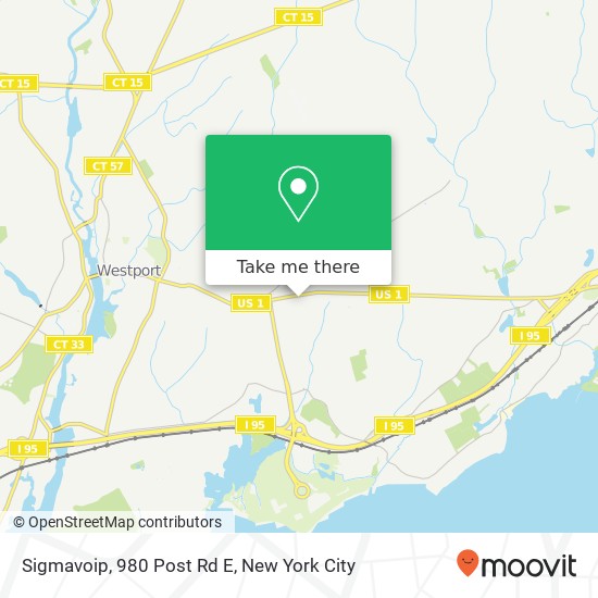Mapa de Sigmavoip, 980 Post Rd E