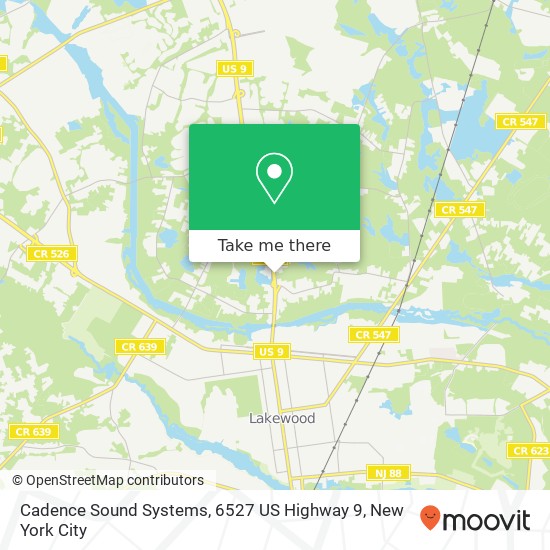 Cadence Sound Systems, 6527 US Highway 9 map