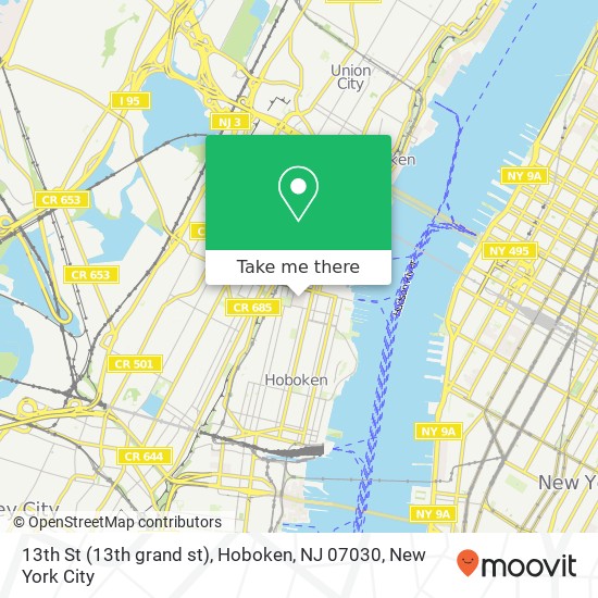 13th St (13th grand st), Hoboken, NJ 07030 map