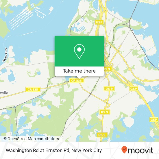 Mapa de Washington Rd at Ernston Rd