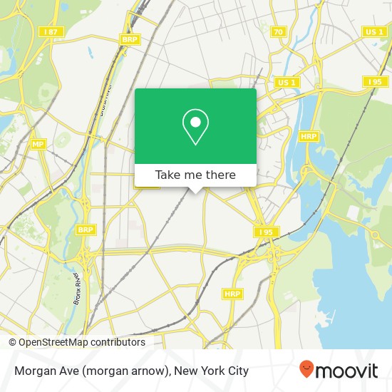 Mapa de Morgan Ave (morgan arnow), Bronx, NY 10469