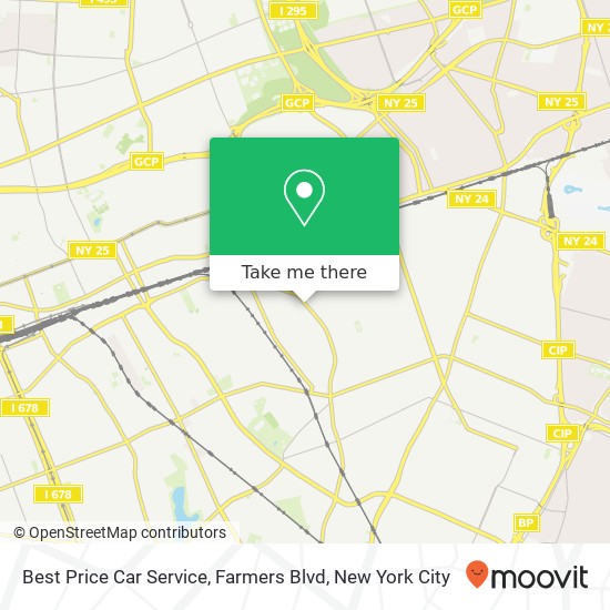 Mapa de Best Price Car Service, Farmers Blvd