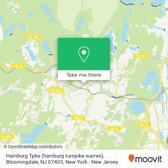 Mapa de Hamburg Tpke (hamburg turnpike warren), Bloomingdale, NJ 07403