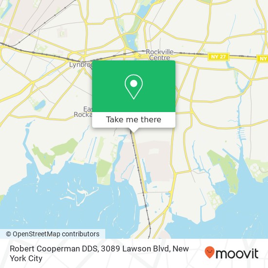 Mapa de Robert Cooperman DDS, 3089 Lawson Blvd