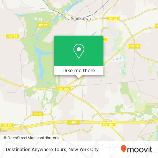 Destination Anywhere Tours map