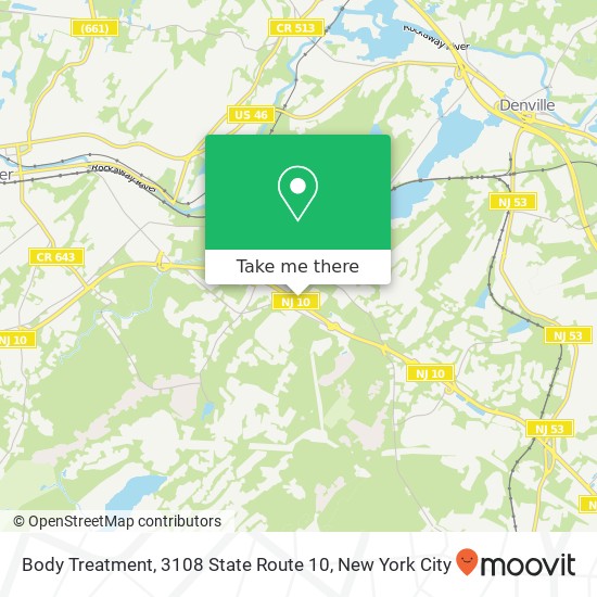 Body Treatment, 3108 State Route 10 map