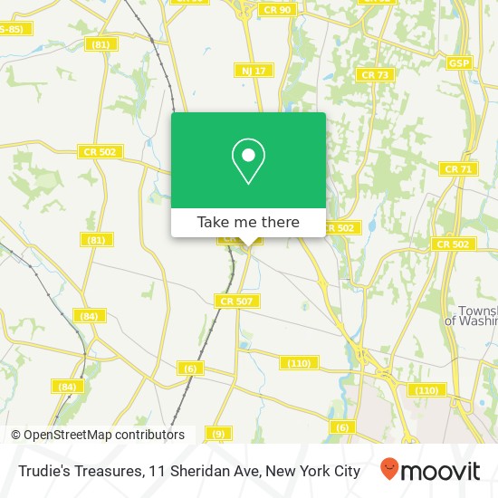 Mapa de Trudie's Treasures, 11 Sheridan Ave