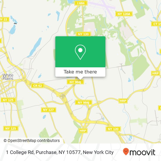 1 College Rd, Purchase, NY 10577 map