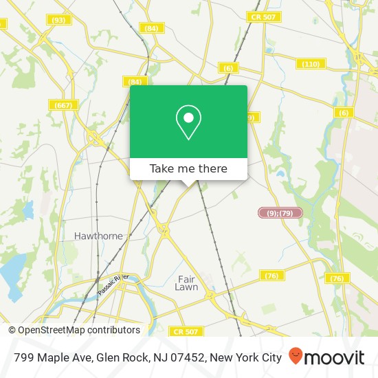 799 Maple Ave, Glen Rock, NJ 07452 map