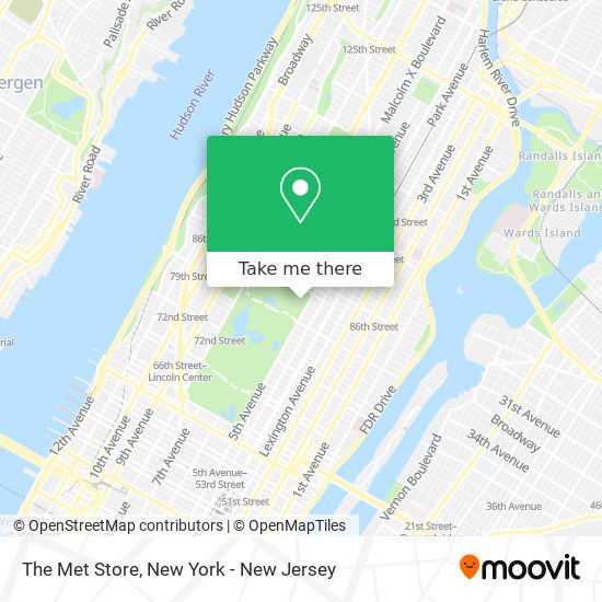The Met Store map