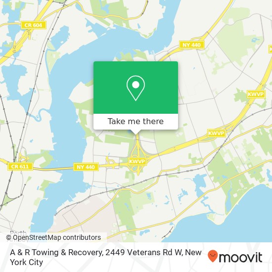 Mapa de A & R Towing & Recovery, 2449 Veterans Rd W