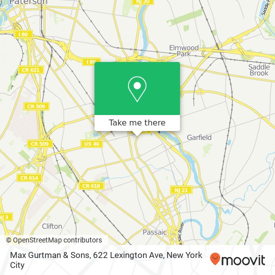 Mapa de Max Gurtman & Sons, 622 Lexington Ave