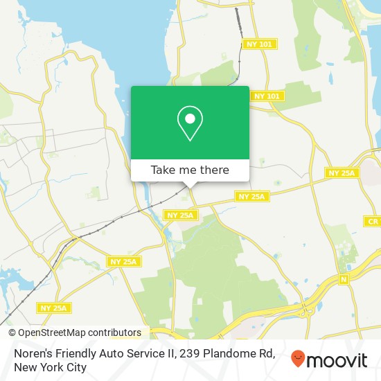 Mapa de Noren's Friendly Auto Service II, 239 Plandome Rd