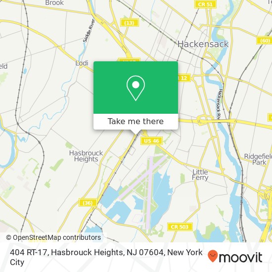 404 RT-17, Hasbrouck Heights, NJ 07604 map
