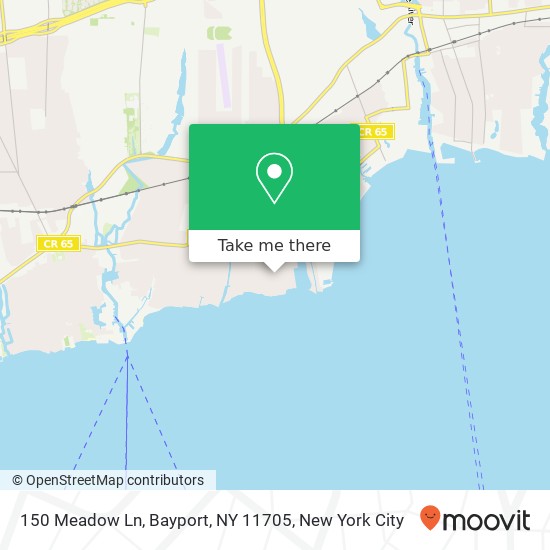 Mapa de 150 Meadow Ln, Bayport, NY 11705