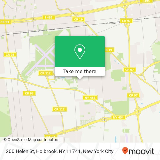 Mapa de 200 Helen St, Holbrook, NY 11741