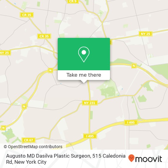 Mapa de Augusto MD Dasilva Plastic Surgeon, 515 Caledonia Rd