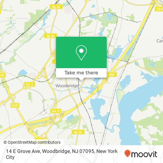 14 E Grove Ave, Woodbridge, NJ 07095 map