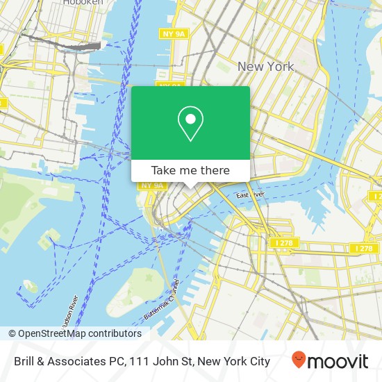 Mapa de Brill & Associates PC, 111 John St