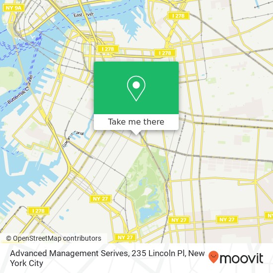 Advanced Management Serives, 235 Lincoln Pl map