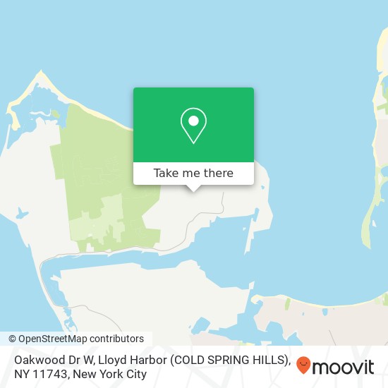 Mapa de Oakwood Dr W, Lloyd Harbor (COLD SPRING HILLS), NY 11743
