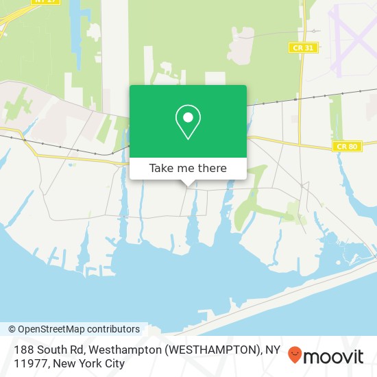 188 South Rd, Westhampton (WESTHAMPTON), NY 11977 map