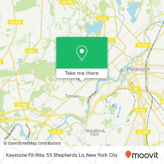 Mapa de Keystone Fit-Rite, 55 Shepherds Ln