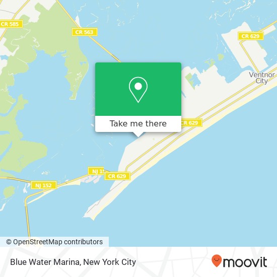 Blue Water Marina map