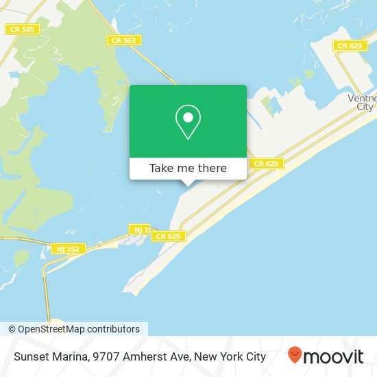 Mapa de Sunset Marina, 9707 Amherst Ave