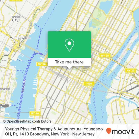 Youngs Physical Therapy & Acupuncture: Youngsoo OH, Pt, 1410 Broadway map