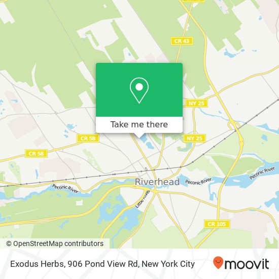 Mapa de Exodus Herbs, 906 Pond View Rd