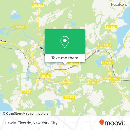 Hewitt Electric map