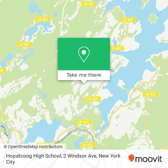 Hopatcong High School, 2 Windsor Ave map