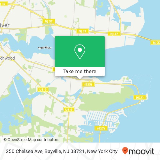 250 Chelsea Ave, Bayville, NJ 08721 map