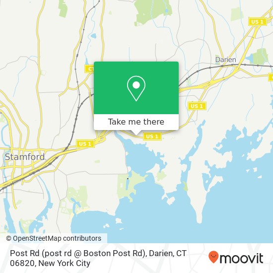 Post Rd (post rd @ Boston Post Rd), Darien, CT 06820 map