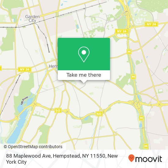 88 Maplewood Ave, Hempstead, NY 11550 map