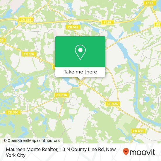 Mapa de Maureen Monte Realtor, 10 N County Line Rd