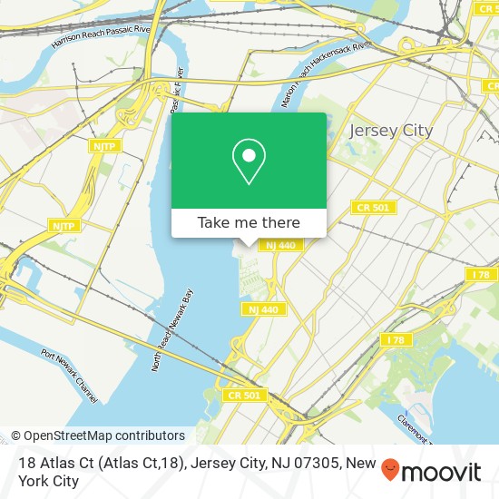 18 Atlas Ct (Atlas Ct,18), Jersey City, NJ 07305 map