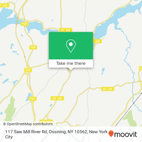 Mapa de 117 Saw Mill River Rd, Ossining, NY 10562