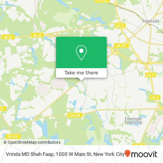 Mapa de Vrinda MD Shah Faap, 1000 W Main St