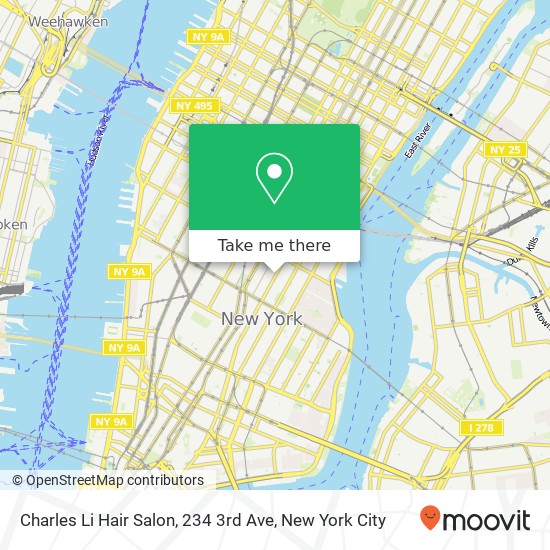 Charles Li Hair Salon, 234 3rd Ave map