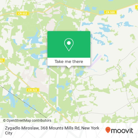 Mapa de Zygadlo Miroslaw, 368 Mounts Mills Rd