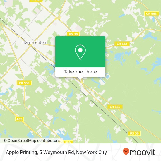 Mapa de Apple Printing, 5 Weymouth Rd