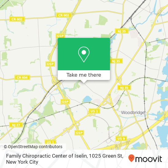 Family Chiropractic Center of Iselin, 1025 Green St map