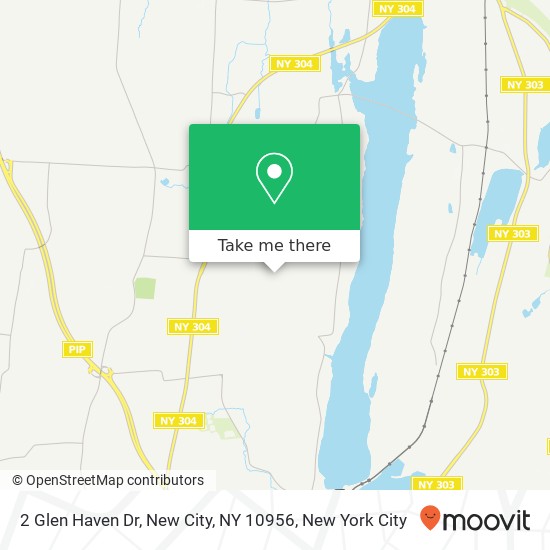 Mapa de 2 Glen Haven Dr, New City, NY 10956