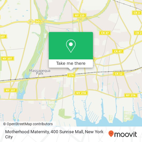 Motherhood Maternity, 400 Sunrise Mall map