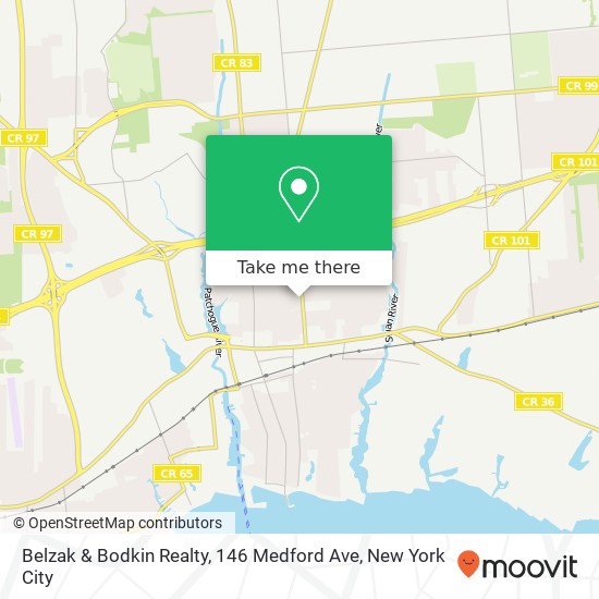 Mapa de Belzak & Bodkin Realty, 146 Medford Ave
