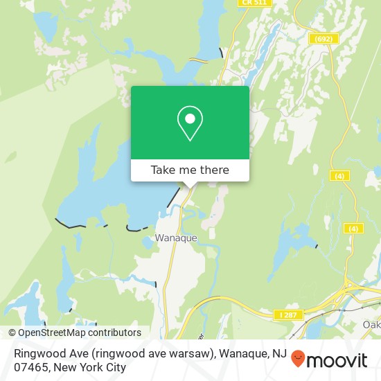 Ringwood Ave (ringwood ave warsaw), Wanaque, NJ 07465 map